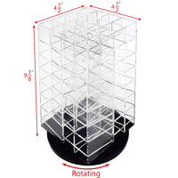 Benutzer definierte luxuriöse Acryl-Arbeits platte Rotating Cosmetic 64 Lipsticks Tower Organizer für den Großhandel