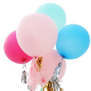 Custom Logo Colorful Big Size Giant Large Clear Round Latex Printed <b>Balloons</b> Globos 36" Custom <b>Balloon</b> Globo with Tassels - Product Image 1