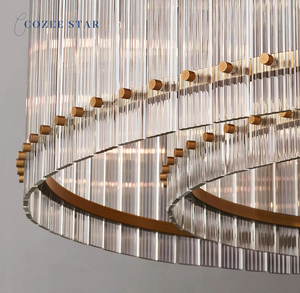Lustre rond en verre LED moderne <span class=keywords><strong>San</strong></span> <span class=keywords><strong>Marco</strong></span> pour salon chambre à coucher salle à manger avec culot d'ampoule E12 Lustre noir - Product Image 6