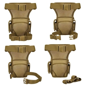 사용자 정의 로고 여행 휴대용 패니 팩 전술 다리 가방 남성 드롭 다리 파우치 허리 가방 방수 오토바이 허벅지 가방 - Product Image 4