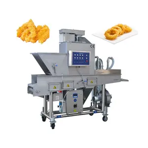 Triturador automático de pães, maquina de pão com revestimento de cebola, anéis de pão, para frango