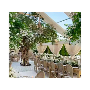 Vente en gros de luxe grande couverture en PVC 10X30m tente d'événement intérieur/extérieur église mariage fête chapiteau voile pour réception salon professionnel - Product Image 4