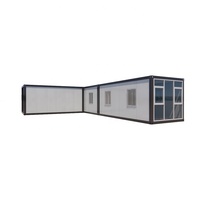 Maison conteneur de luxe préfabriquée en kit de 20, 30 et 40 pieds avec fenêtres françaises, chambre et atelier, prix abordable pour la Malaisie