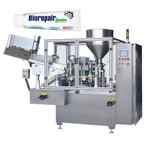 Auto plastic lami tube toothpaste filling sealing machine tube fill seal machine manufacturer