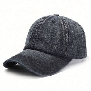 Custom Embroidery Summer Women <b>Men</b> <b>Sun</b> Fade Denim Trucker Dad <b>Hat</b> Soft Crown Curve Bill Baseball Sport Cap - Product Image 3