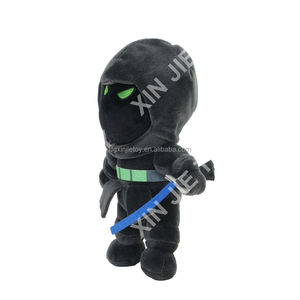 Peluche Samurai Nero in Cotone PP, Peluche <span class=keywords><strong>Darth</strong></span> Vader Personalizzabile, Peluche Jedi Nero con Lama Blu, con OEM ODM - Product Image 3