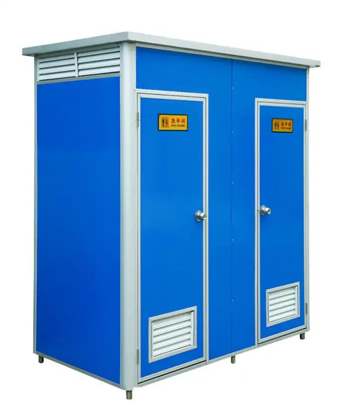 Toilet Rumah Prefab Biaya Rendah, Mudah Dipasang Toilet Portabel/Kamar Mandi Digunakan Di Lokasi Konstruksi
