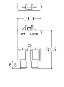 <span class=keywords><strong>Prix</strong></span> usine Auto 28V DC <span class=keywords><strong>Disjoncteur</strong></span> 25A Mini Type E39 <span class=keywords><strong>Fusible</strong></span> pour voiture et camion Disjoncteurs miniatures à haute efficacité - Product Image 5