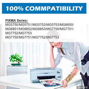 Cartucho de tinta ShinColor Compatible con PGI570 CLI571, PGI 570, 571, CLI, para impresora Canon <span class=keywords><strong>PIXMA</strong></span> <span class=keywords><strong>MG5750</strong></span> - Product Image 2