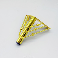 Pieds de canapé en métal fantaisie, quincaillerie dorée pour meubles, accessoires de meuble, pieds de chaise triangulaires, pieds de commode en fer