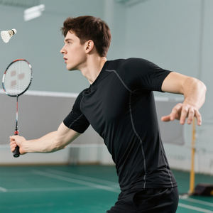 Camiseta deportiva de gimnasio para hombre Activetops En stock Fitness Running Stretch Secado rápido Color sólido Impreso Camisetas para hombre Ropa deportiva - Product Image 4