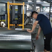 Ruban en aluminium découpé en forme de gouttelette avec revêtement en papier sulfurisé pour la maintenance des surfaces métalliques de CVC et les applications de protection thermique