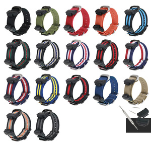 Beeflypower สายนาฬิกาไนลอนหลากสีสำหรับ <span class=keywords><strong>Casio</strong></span> Gd GA G สายผ้าแคนวาสแนวสปอร์ตหรูหราคุณภาพสูง - Product Image 2