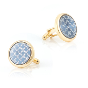 Sẵn Sàng Vận Chuyển Quà Tặng Đám Cưới Hoa Văn Tròn Mạ Vàng Giá Rẻ Cho Nam Khuy Măng Sét Nhà Máy Trung Quốc Bán Buôn - Product Image 1