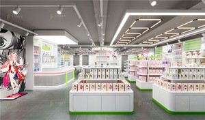 Design d'intérieur tendance <span class=keywords><strong>pour</strong></span> boutique d'anime, présentoir personnalisé <span class=keywords><strong>pour</strong></span> boutique de mangas, mobilier sur mesure <span class=keywords><strong>pour</strong></span> boutique de collectionnables dimensionnels Otaku - Product Image 2