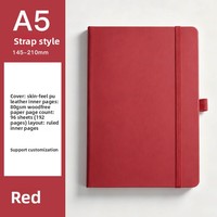 Organisateur/Agenda A5 en cuir PU personnalisable, écologique, portable, pour étudiants, avec logo, X515-1
