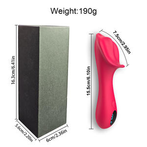 Vibrateur à LED en forme de rose, stimulateur clitoridien, point G, mamelon, gode vibrant, <span class=keywords><strong>massage</strong></span> pour femmes - Product Image 6