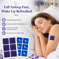 Patchs de Sommeil OEM à l'Extrait Naturel de Lavande et de Noix de Coco, Patchs Nocturnes Parfumés Relaxants aux Huiles Essentielles Végétales