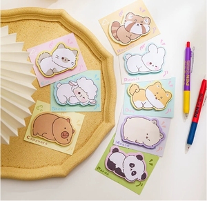 30 tờ 9*7.5cm động vật có hình dạng tự dính miếng đệm ghi nhớ dễ thương giá trị màu cao có thể xé giấy ghi chú Đặc biệt bảng tin - Product Image 3