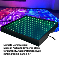 Car Show 3D Illusions d'optique Lumière LED Piste de danse Blanc chaud RVB LED Carreaux pour DJs KTVs Hôtels Filaire DMX512 Mode de contrôle