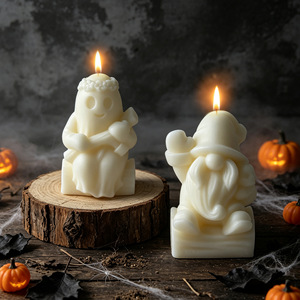 เทียนรูปผีและโนมส์น่ารัก เทียนอโรมาเธอราพี ของตกแต่งงานปาร์ตี้ฮาโลวีน - Product Image 1