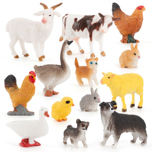 Figuras de Animales de Granja en Miniatura de Fábrica OEM: Pollo, Pato, Ganso, Perro, Conejo para Escenarios de Mesa de Arena para Niños - Product Image 4