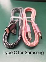 Câble USB Type C long de 1 m (3,3 pi) ou 2 m, personnalisé, en nylon tressé, USB 2.0, charge rapide, pour chargeur de téléphone portable