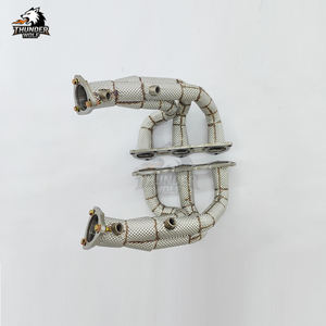 Nouveau stock + Expédition en 1-7 jours : Collecteurs d'échappement à flux libre <span class=keywords><strong>Hetu</strong></span> pour 718 GT4/Spyder/GTS 4.0L, Tuyaux de course, Garantie un an - Product Image 2