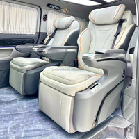 Canapé-lit électrique de luxe sur mesure OEM en cuir VIP, sièges de voiture modifiés pour la modification intérieure arrière des Mercedes-Benz Sprinter et Vito