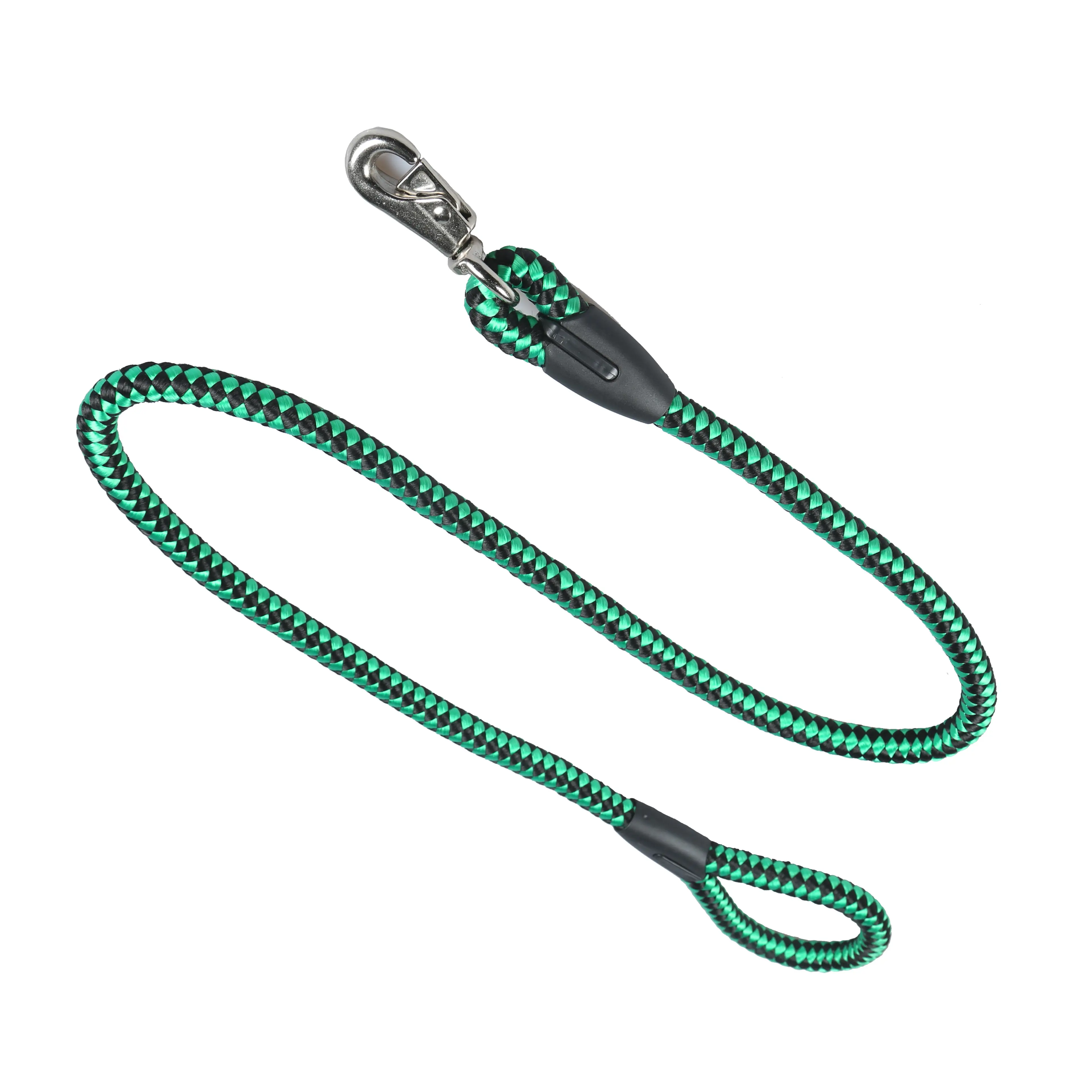 waterproof personalized reflective chemical fiber training tactical led collar rope slip lead dog leash