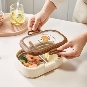 Bento Boxes 2 Pack Bento Lunch Box for Kids Lunch Boxes for School With Built in Utensil Set 1400ml Lunch Containers for sc