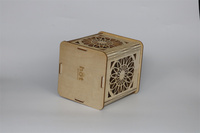 2024 nouveau design populaire USB lumineux boîte à lumière en bois LED veilleuse 3D boîte à lumière