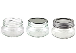 Pot en verre transparent vide avec couvercle, 5oz 8oz 12oz 16oz 25oz 32oz, 15 pièces - Product Image 3