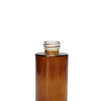 Flacon compte-gouttes cosmétique 20ml, 30ml, 40ml, 50ml, 60ml, 80ml, 120ml, huile de sérum à épaule plate, flacon compte-gouttes en verre avec boîte en papier rose