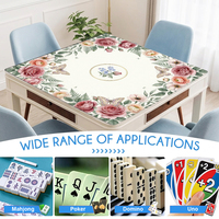 Tapis de mahjong en néoprène OEM 33 pouces, tapis de table de mahjong américain, tapis de jeu de luxe style chinoiserie, livraison DDP aux États-Unis