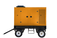 160kW 200kVA Silent Diesel Generator Set Mobiler Anhänger mit Volvo-Motor rädern für einfache Bewegung 1500/1800 U/min 60Hz Frequenz