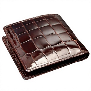 Cartera de Cuero Genuino Plegable Hecha a Mano para Hombre, Tarjetero con Cierre Abierto, Corta, Impermeable, Personalizada - Product Image 6