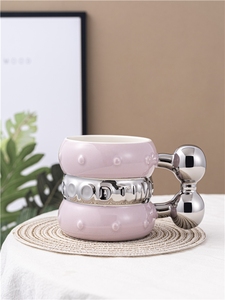 Wholesale Fashion 13Oz 400Ml Promotional Cups Daily <b>Milk</b> Tea Cup Luxury Coffee Mug Creative Ceramic Mugs for Gift - Product Image 2