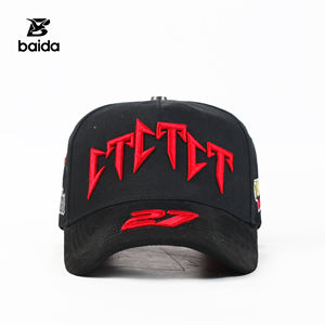 Gorras Personalizadas Sombrero Barbas G5 Poliéster/Algodón Gorras de Béisbol Bordado con Pedrería Hebilla Única - Product Image 5