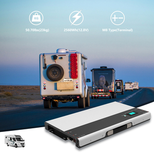 Batterie LiFePO4 12V 200Ah murale dédiée pour camping-car, sortie d'alimentation stable, batterie au lithium de secours solaire pour camping-car - Product Image 4