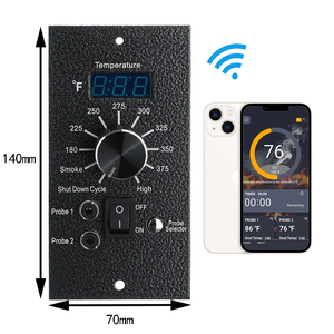 Wifi Chất Lượng Cao Ngoài Trời Di Động Nướng Thịt Nướng Gỗ Bền Pellet BBQ Grill Cho Đảng - Product Image 6