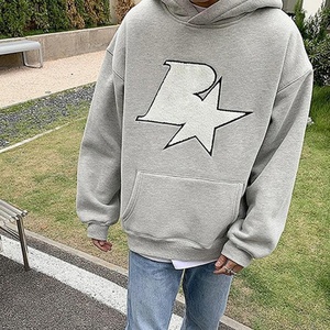 Sudadera con Capucha de Felpa Personalizada de Fábrica con Bordado de Chenille, Estampado Animal, Hombros Caídos, Logotipo de Toalla, Sin Cordón, 100% Algodón - Product Image 3