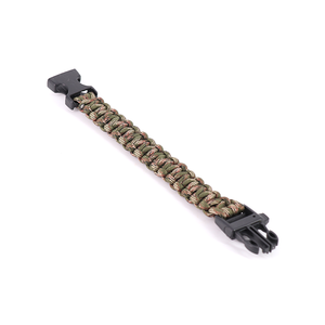 Pulsera portátil de supervivencia al aire libre camuflaje silbato estilo Camo plástico Paracord viajar senderismo escalada barbacoa <span class=keywords><strong>Camping</strong></span> - Product Image 4
