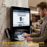 Kiosque d'enregistrement hôtelier pour la collecte des documents d'identité des clients et l'enregistrement en libre-service