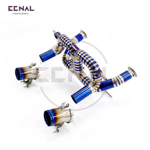 Sistema de Escape de Alto Rendimiento Ecnal para Lamborghini <span class=keywords><strong>Aventador</strong></span> Lp700-4 <span class=keywords><strong>V12</strong></span> 6.5L a partir de 2011, Escape de Titanio <span class=keywords><strong>SVJ</strong></span> - Product Image 3