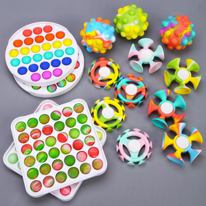 Juego de Juguetes Sensoriales de Silicona, Tableros de Burbujas, Pelotas Antiestrés, Spinners de Dedos para Mayores de 14 Años - Product Image 4