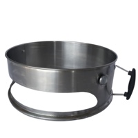 Nouveaux accessoires de pizza bouilloire de gril de barbecue bouilloire de pizza d'acier inoxydable gril de charbon de bois pour des grilles de bouilloire de 22.5 pouces