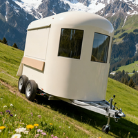 Chariot de nourriture mobile Remorque alimentaire avec cuisine complète BBQ Rolling Bar Horse Trailer