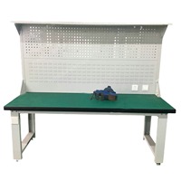 Banc de travail multifonctionnel en acier laminé à froid GQK, capacité de charge de 800 kg, 1200x600x600 mm, avec armoire de rangement