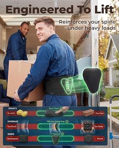 Ceinture lombaire respirante personnalisée OEM avec coussin de soutien lombaire pour le travail et la maison, soulagement de la sciatique pour hommes et femmes - Product Image 3